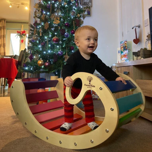 Wooden Motor Rocking Multi-Colored Toy