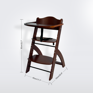 Wooden Adjustable High Chair