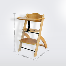 Load image into Gallery viewer, Wooden Adjustable High Chair
