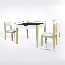 Load image into Gallery viewer, FRODE Wooden Table with Chairs Set for Children.
