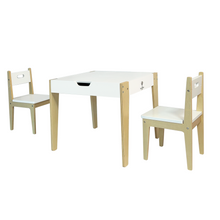 Load image into Gallery viewer, FRODE Wooden Table with Chairs Set for Children.
