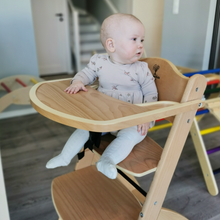 Load image into Gallery viewer, Wooden Adjustable High Chair
